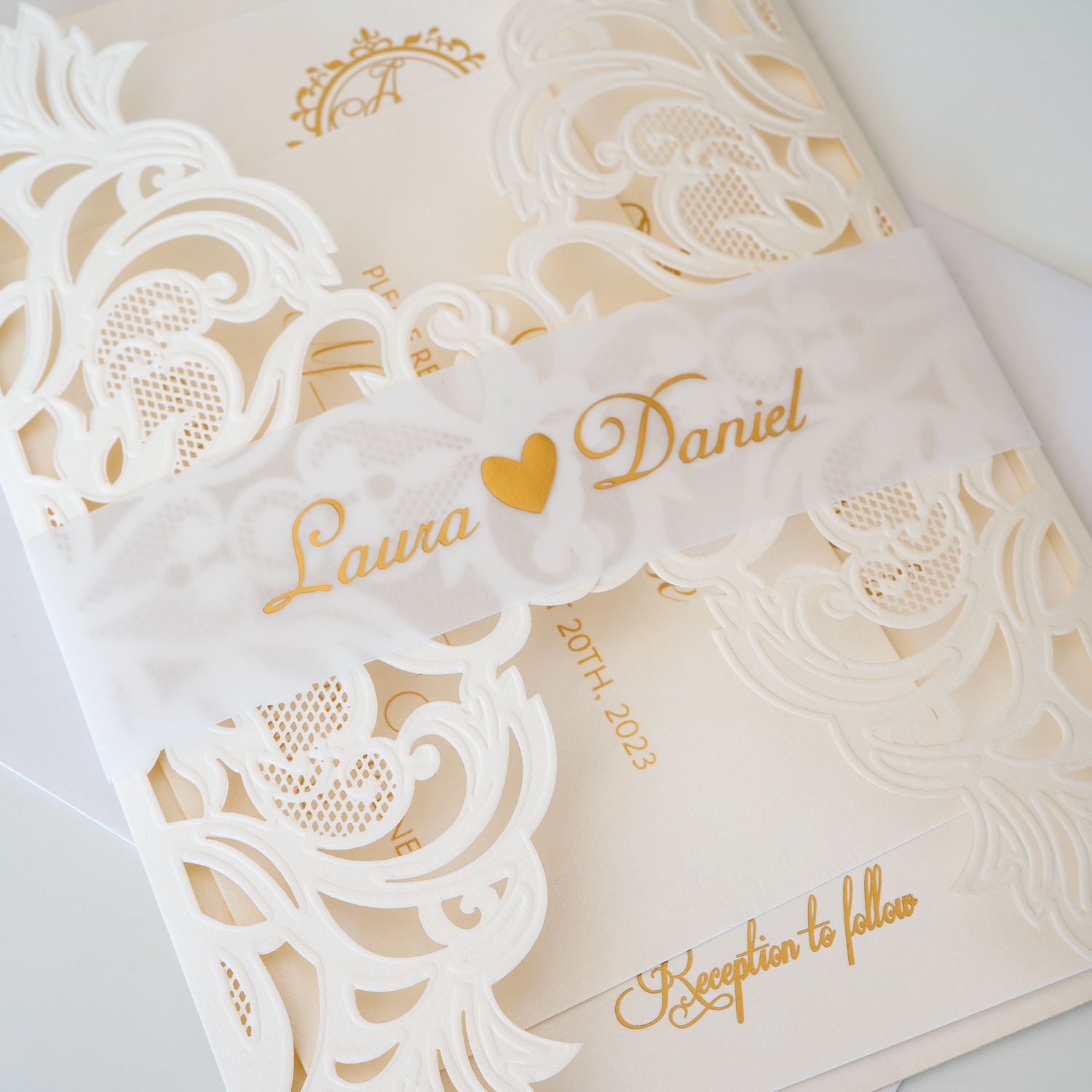 Laser Cut Wedding Invitations Package